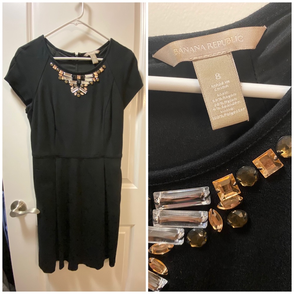 Banana Republic black dress size 8